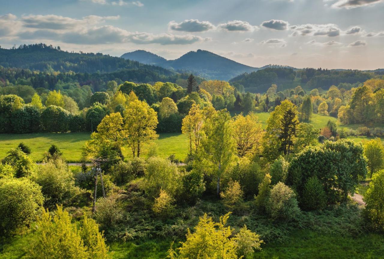 Smyrkowy Dom Z Kominkiem Z Goraca Balia Kolo Karpacza Janowice Wielkie Exterior foto